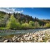 Wall26 - Landscape with Forest River and Stones - CVS - 100x144 inches   113200398985